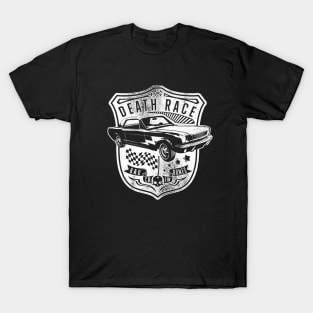 Power Muscle Racing Vintage distressed emblem badge T-Shirt